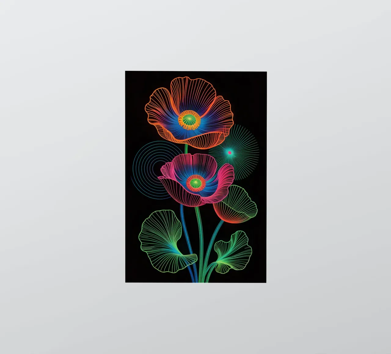 Flower Neon adesivo da Jeff Studio