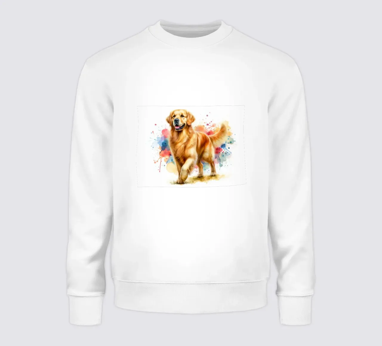 Ritratto ad acquerello del Golden Retriever felpa da 🥝 KIWI STORE