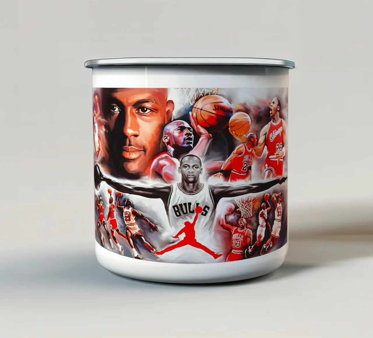collage di michael jordan tazza in smalto da Jordan shop
