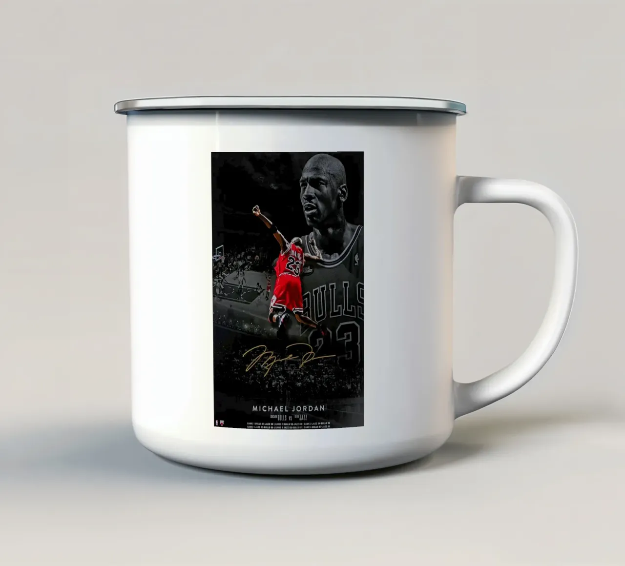 Michael Jordan Chicago tazza in smalto da Jordan shop