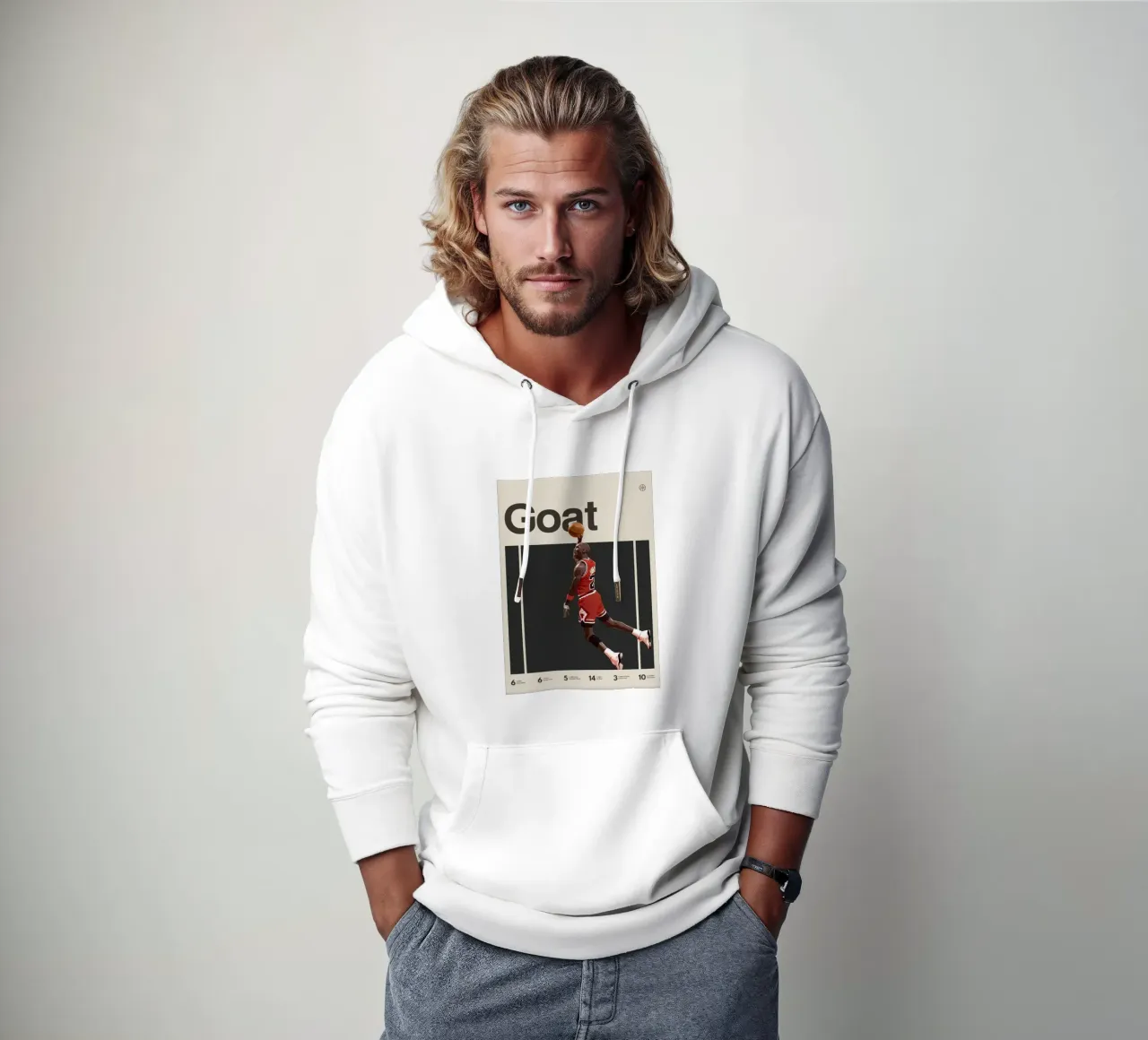 Capra felpa con cappuccio da Jordan shop