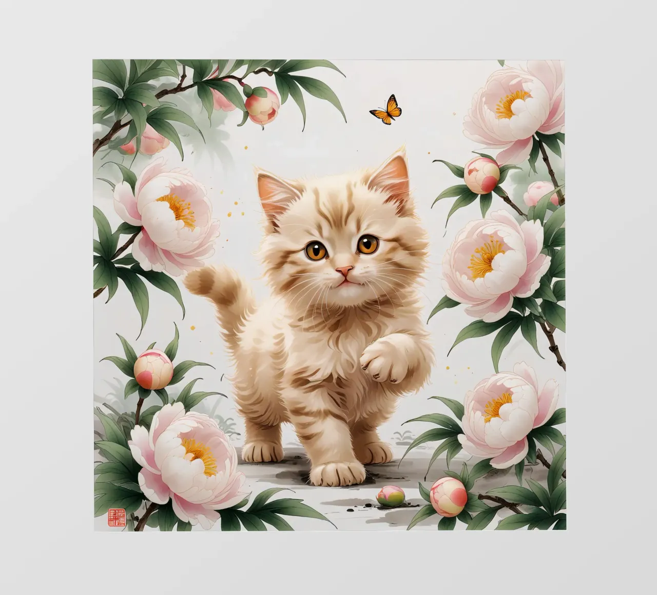 Cat Flower telo in pvc da Jeff Studio