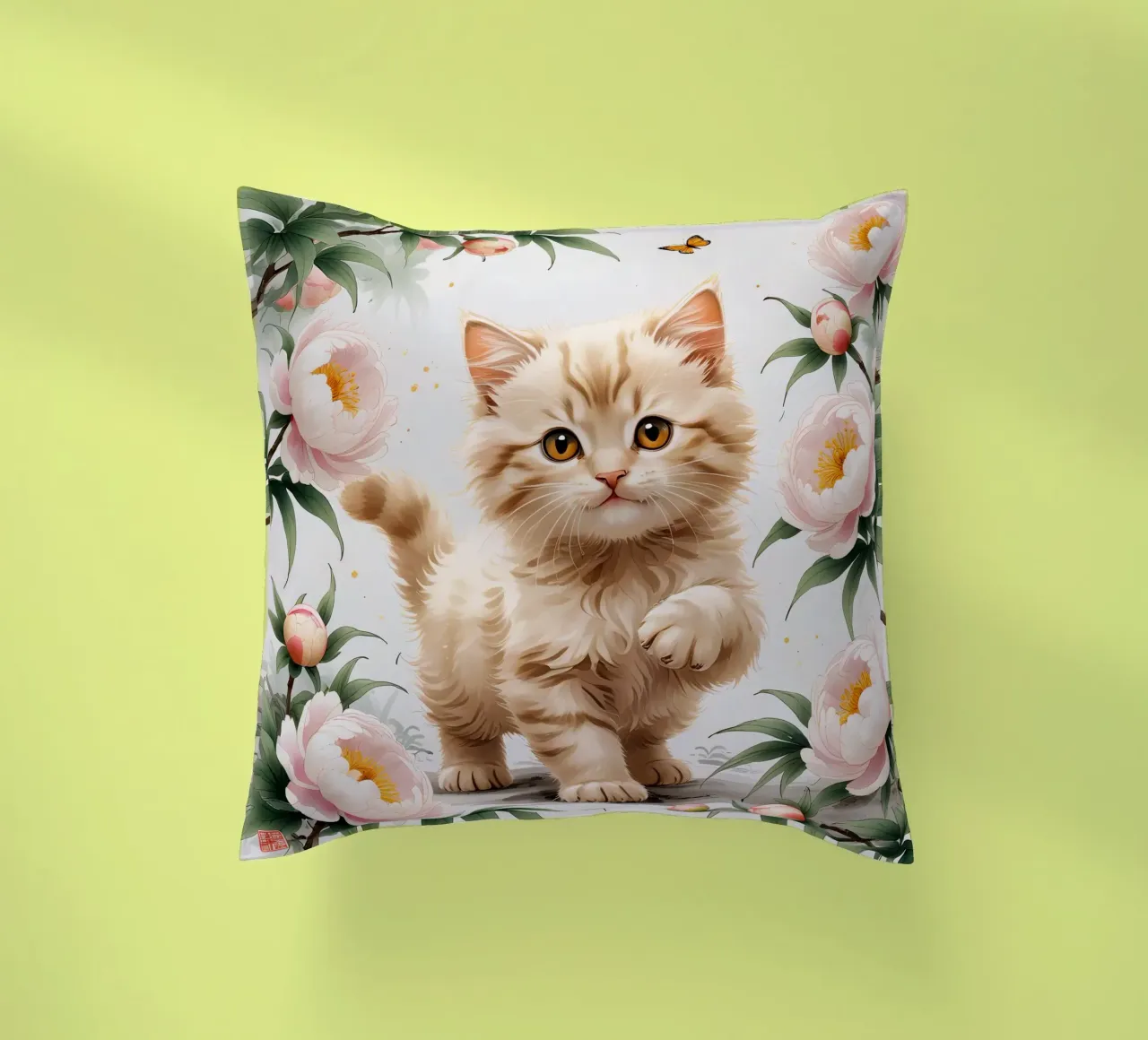 Cat Flower cuscino da Jeff Studio