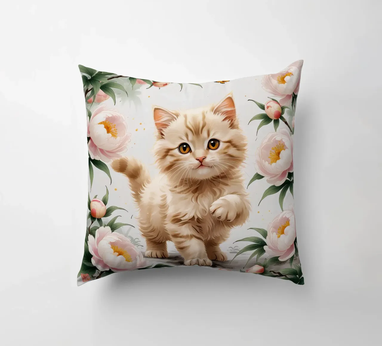 Cat Flower cuscino da Jeff Studio