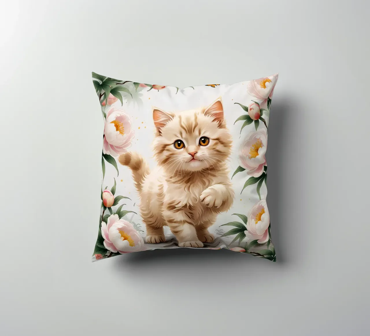 Cat Flower cuscino da Jeff Studio