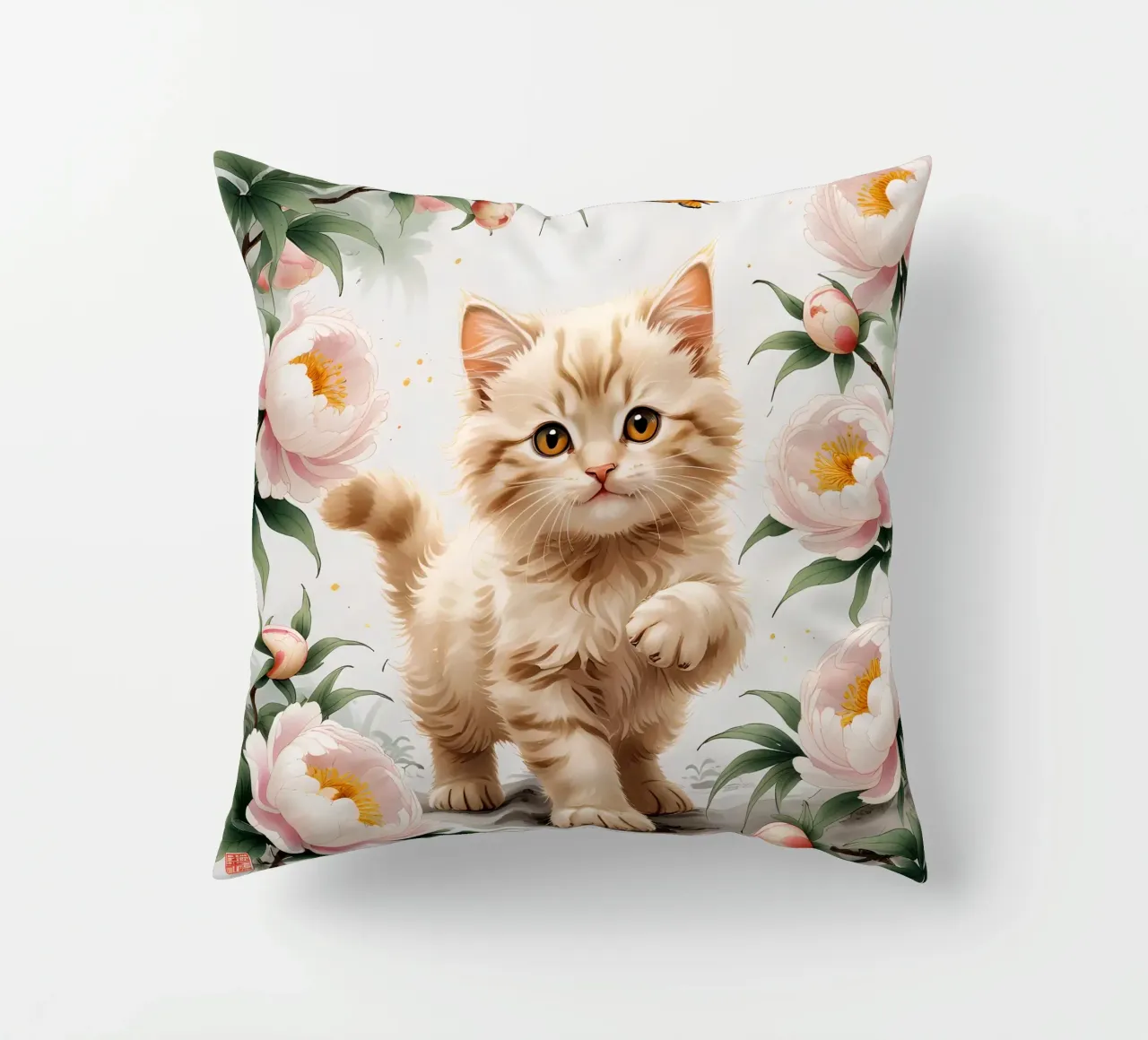 Cat Flower cuscino da Jeff Studio