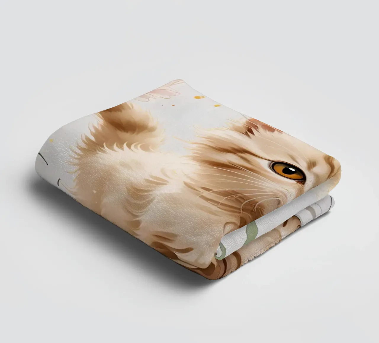 Cat Flower asciugamano da bagno da Jeff Studio