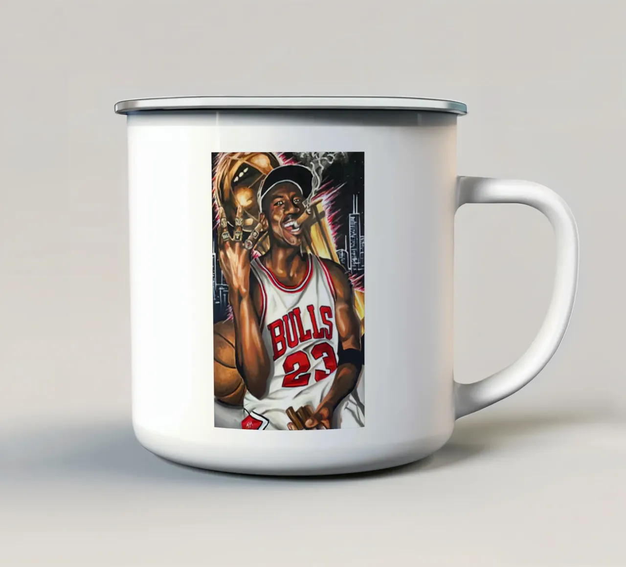 Fumo di Michael Jordan tazza in smalto da Jordan shop
