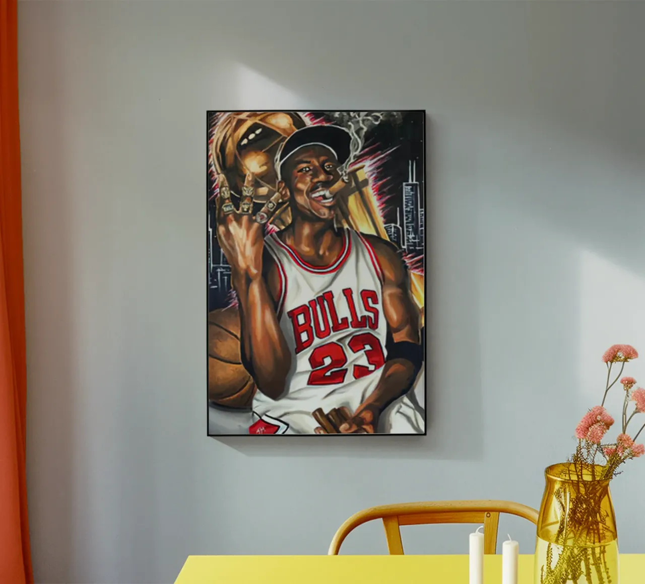 Fumo di Michael Jordan plexiglass da Jordan shop