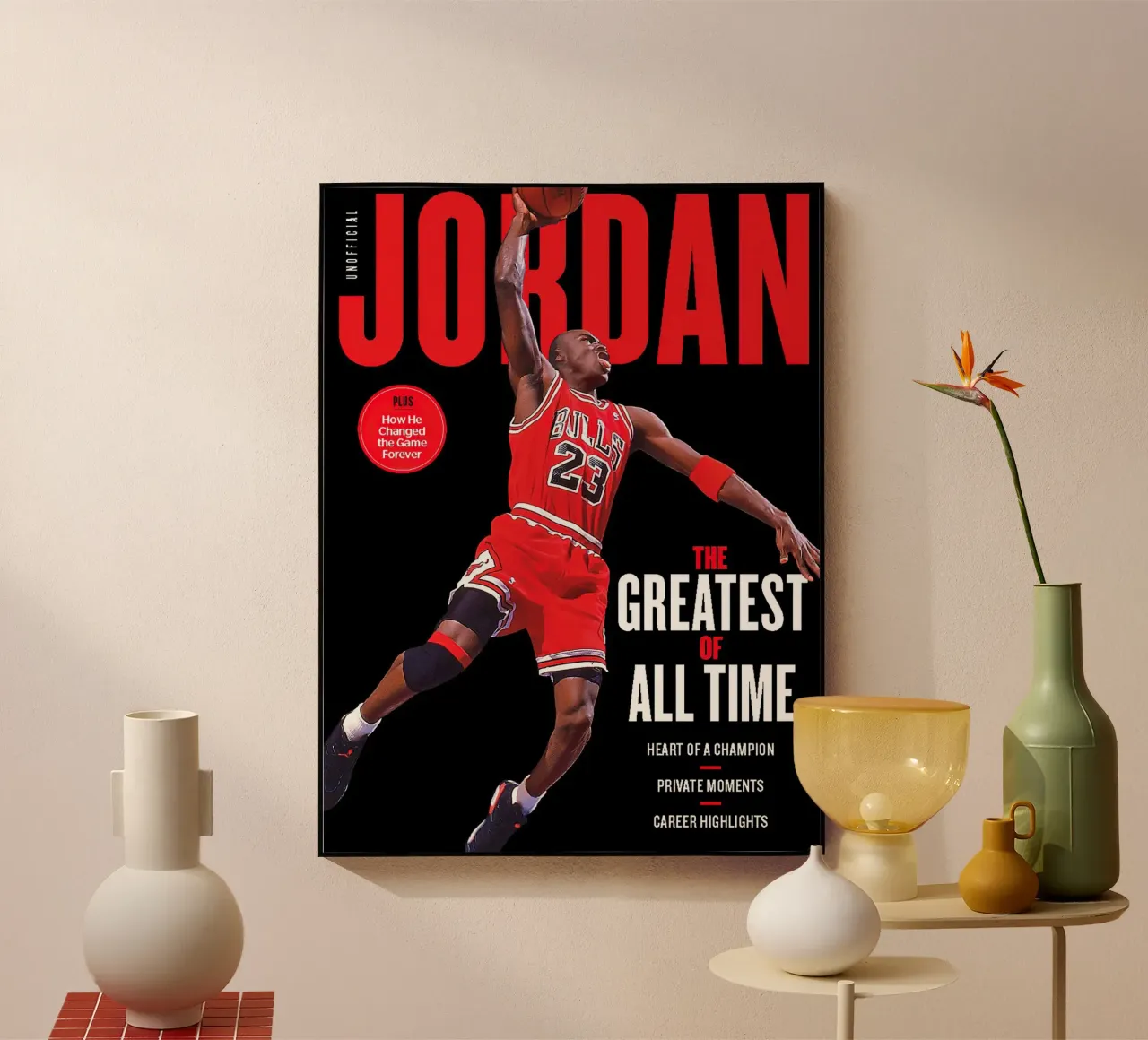 I grandi di tutti i tempi plexiglass da Jordan shop