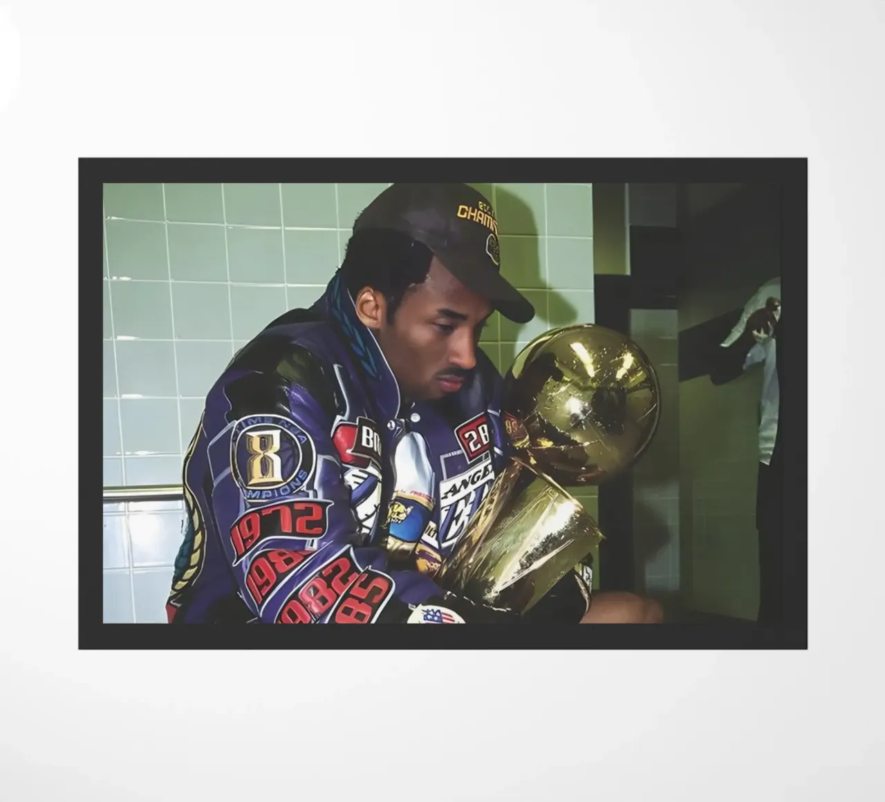 Kobe riflette nello spogliatoio zerbino da FAKE ARTWORK STORE