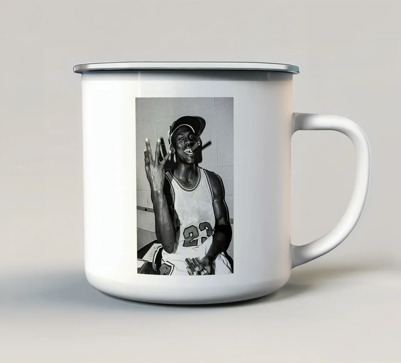 Michael Jordan d'epoca tazza in smalto da Jordan shop