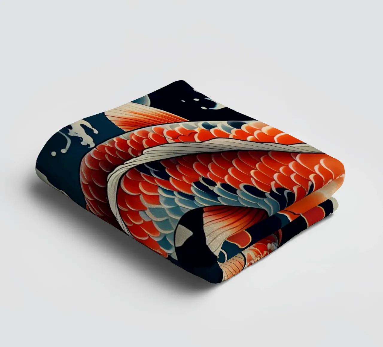 koi fish Japanese asciugamano da bagno da Jeff Studio