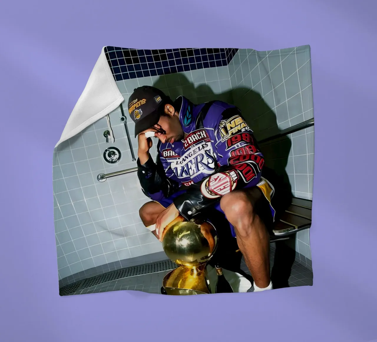 Kobe weint Fleecedecke von FAKE ARTWORK STORE