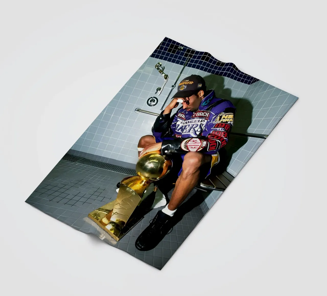 Kobe weint Fleecedecke von FAKE ARTWORK STORE