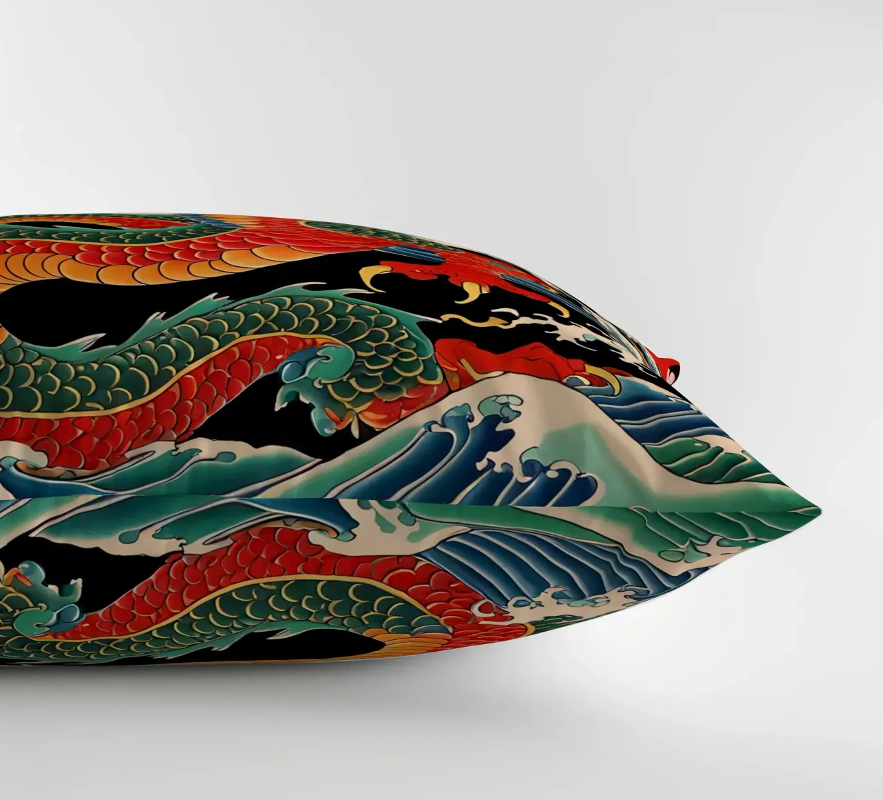 Dragon Waves Japanese cuscino da Jeff Studio