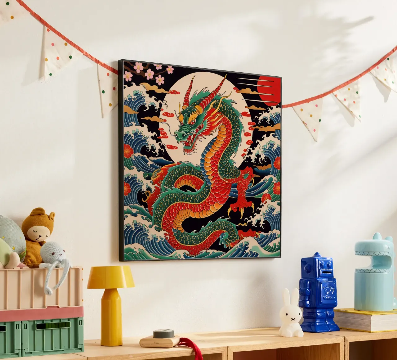 Dragon Waves Japanese alluminio dibond da Jeff Studio