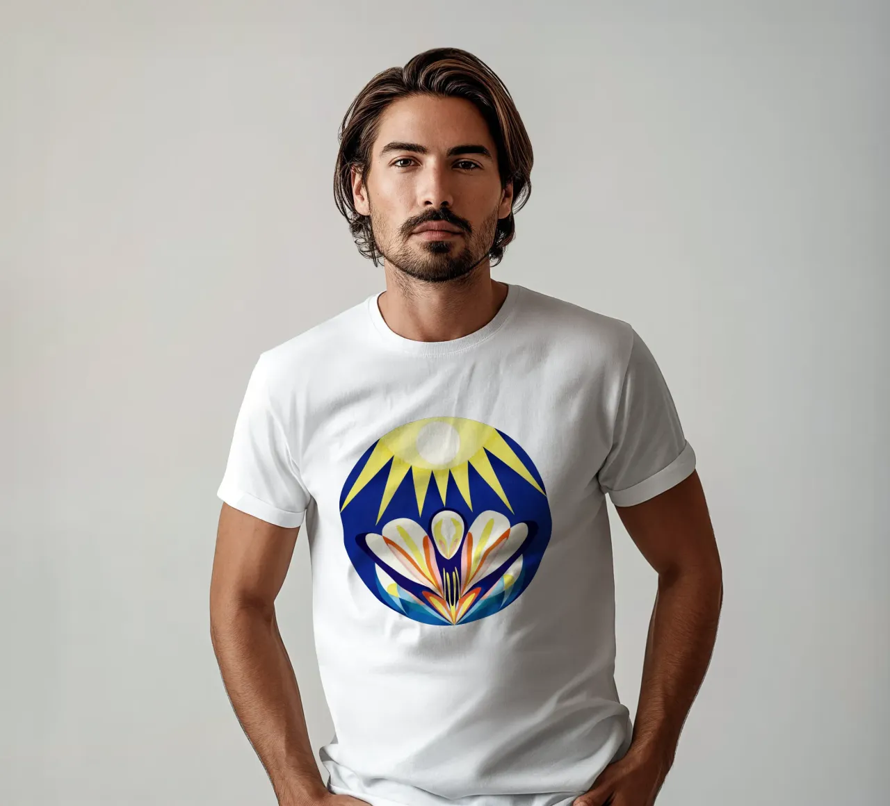 Chiarezza blu t-shirt da lovely lines