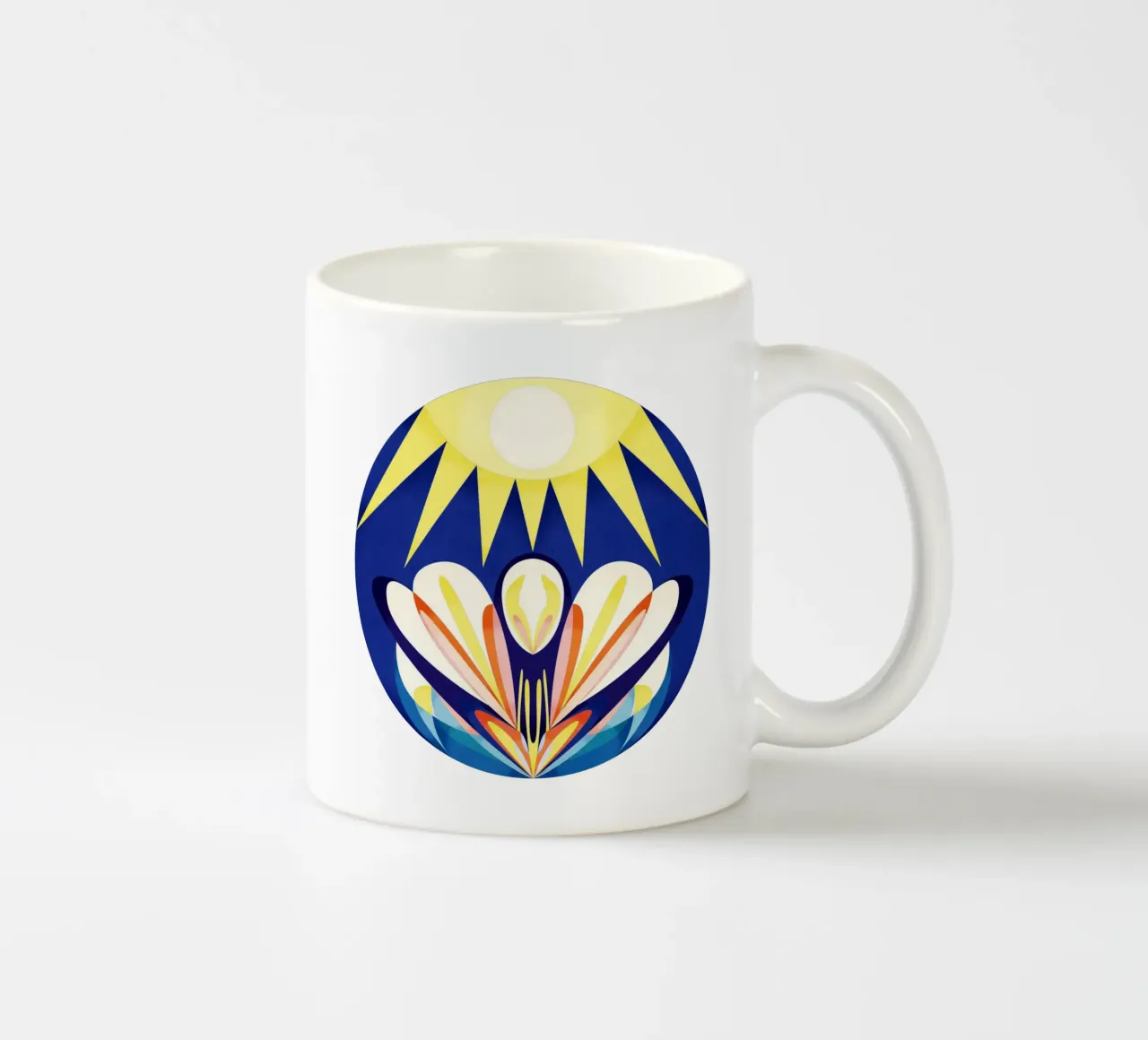 Chiarezza blu tazza in ceramica da lovely lines