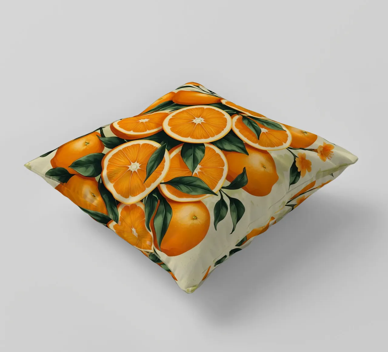 Orange Fruits decorative cushion by Jeff Studio