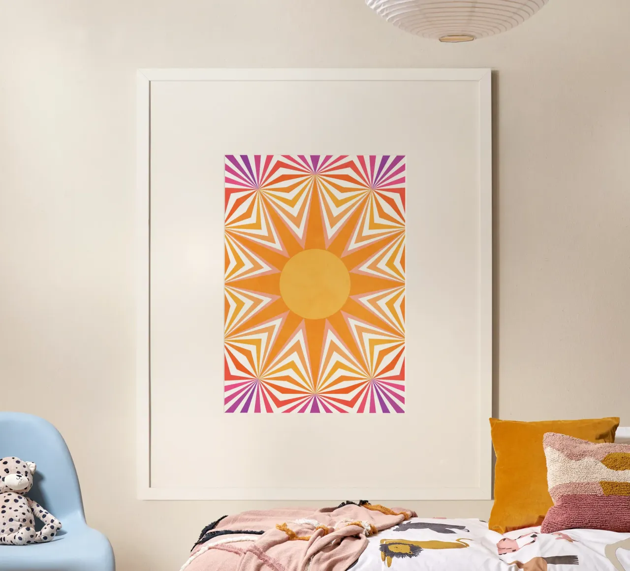 Il Sole poster con telaio in alluminio da lovely lines