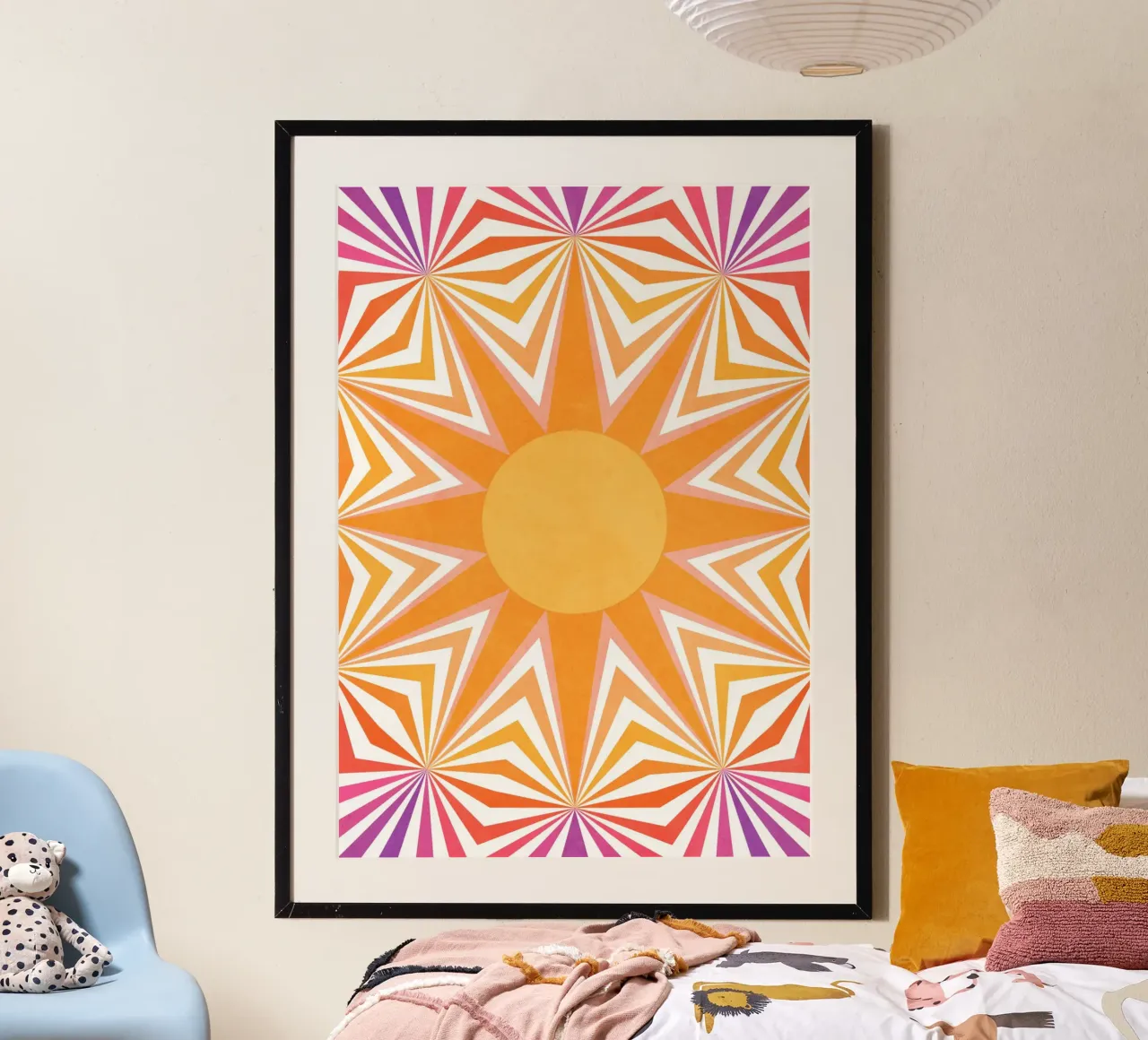 Il Sole poster con telaio in alluminio da lovely lines