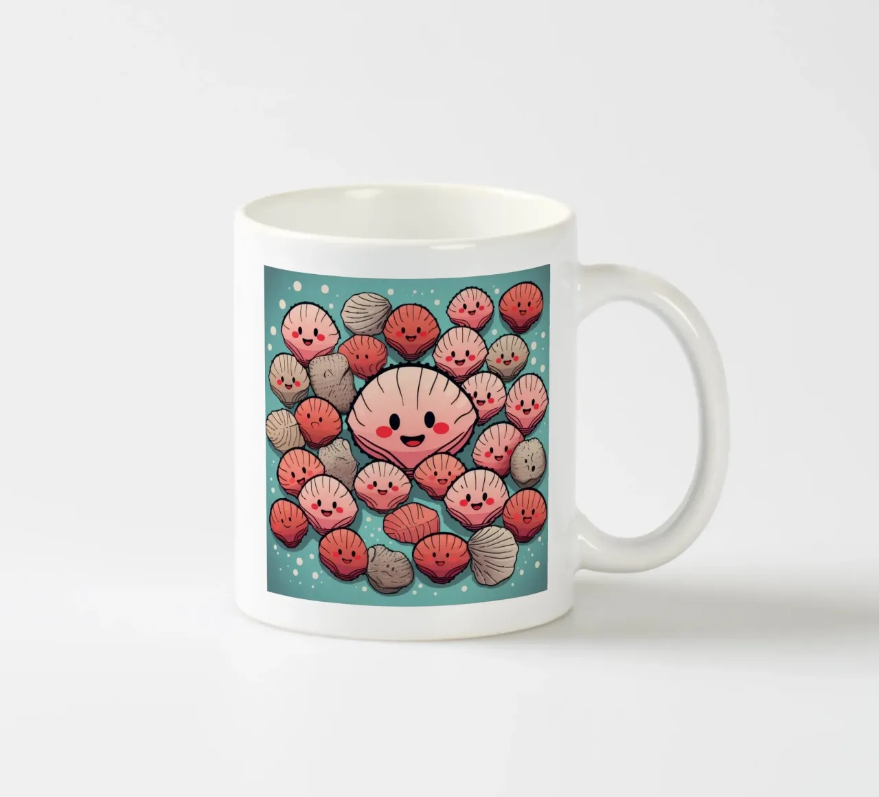 Retro Sint-Jakobsschelp keramische mok van Funny Animals