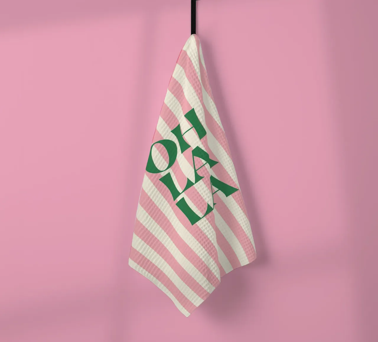 Oh La La tea towel by Attaboy Dsgn