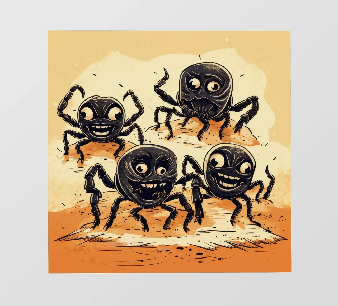 Retro Scorpion Gang pellicola backlit da Funny Animals