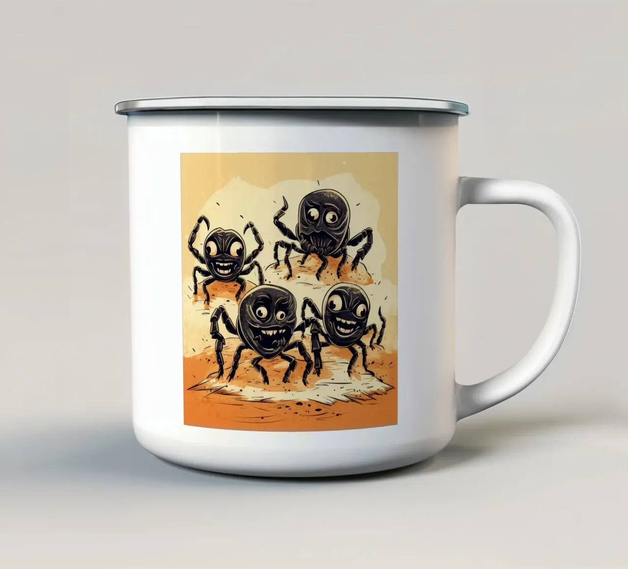 Retro Scorpion Gang tazza in smalto da Funny Animals