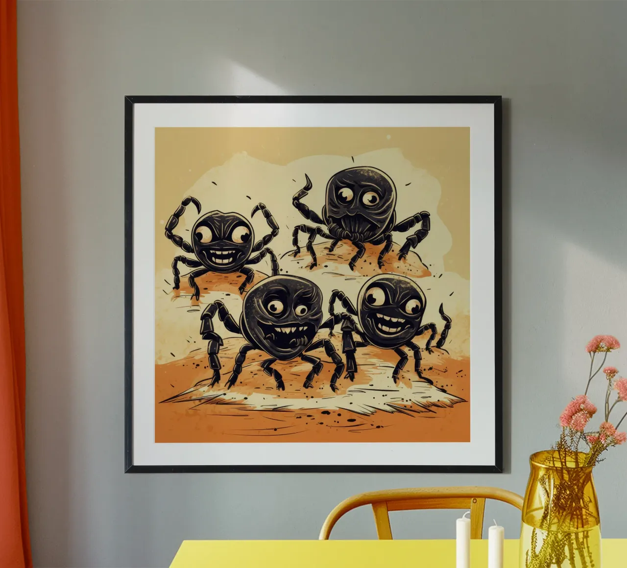 Retro Scorpion Gang carta hahnemühle da Funny Animals