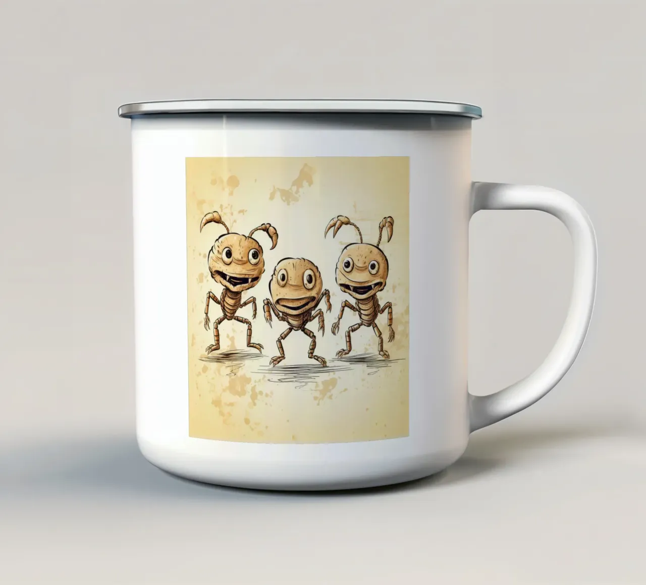 Retro Scorpion Gang tazza in smalto da Funny Animals