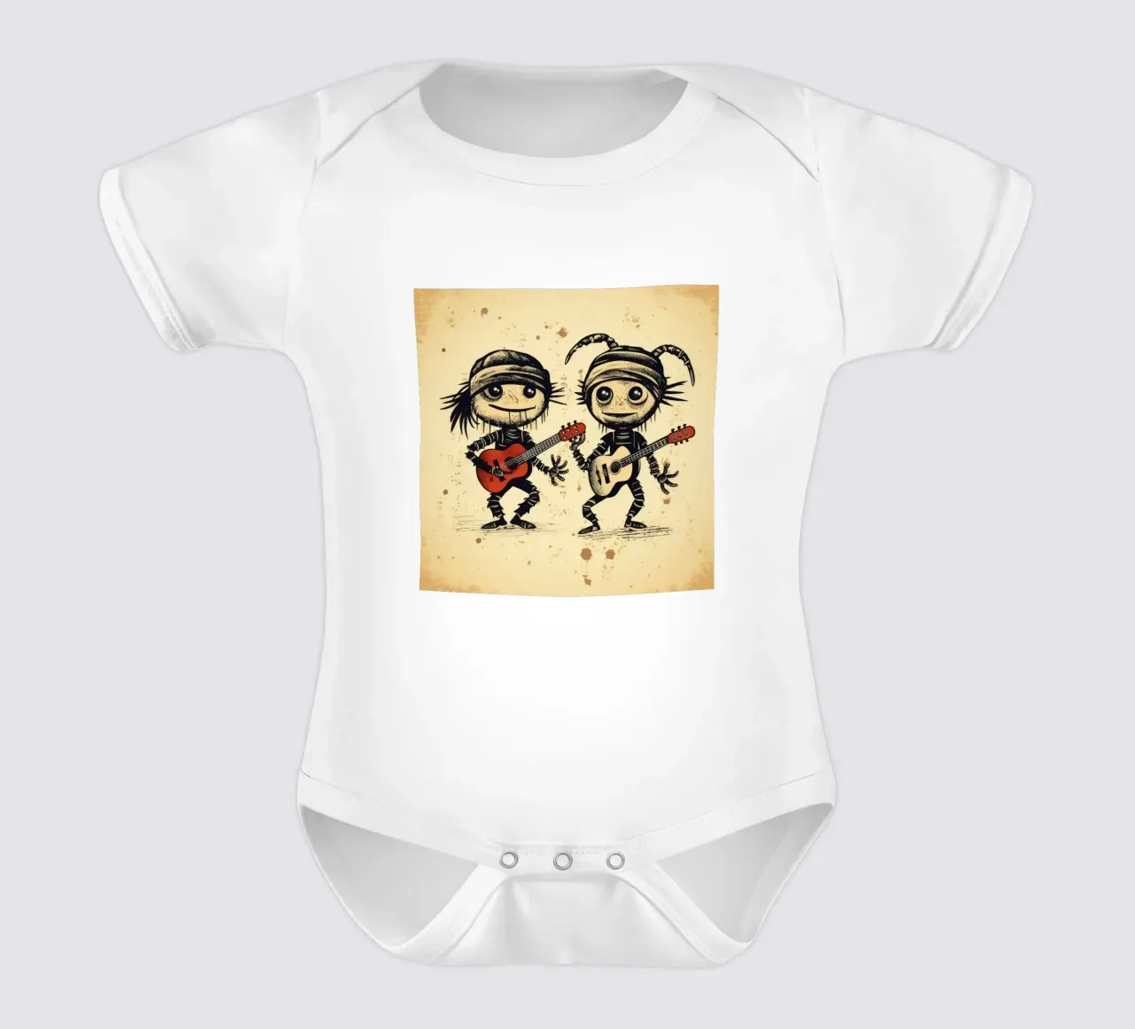 Retro Scorpion Duo body neonato maniche corte da Funny Animals