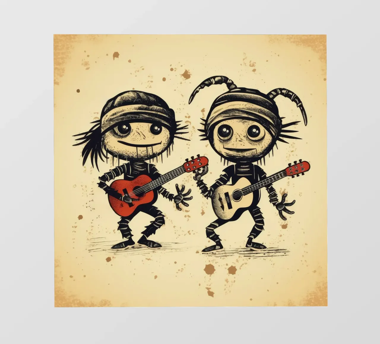 Retro Scorpion Duo pellicola backlit da Funny Animals