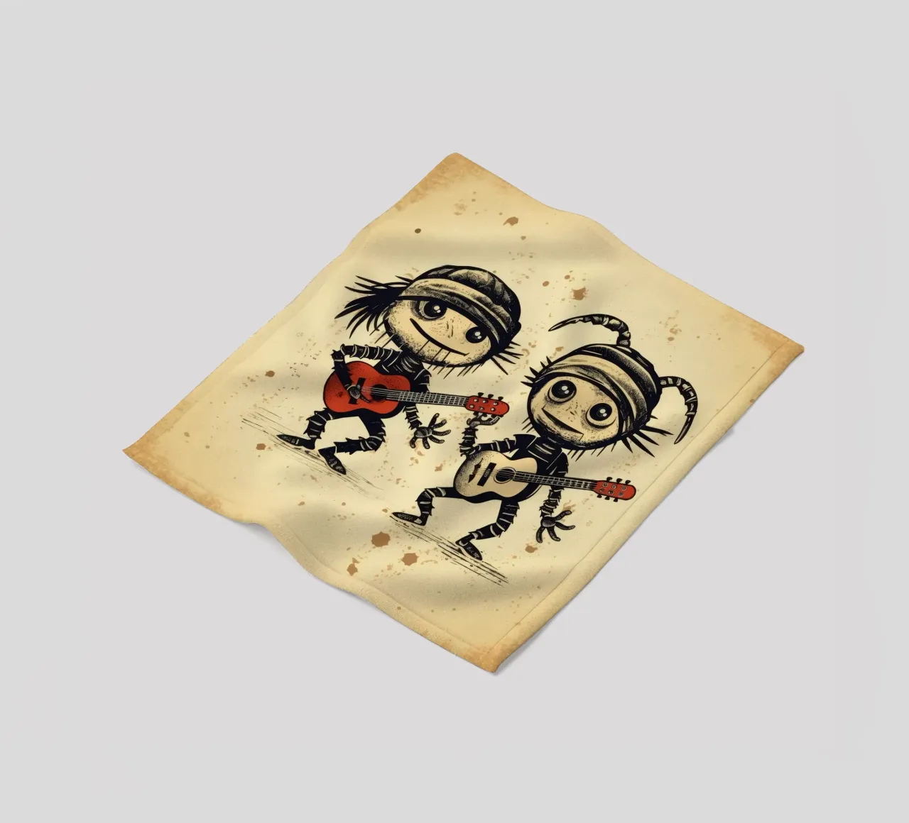 Retro Scorpion Duo coperta in pile da Funny Animals