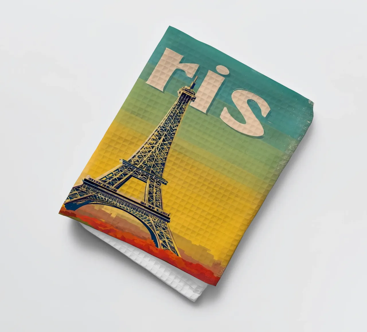 Paris vintage travel poster tea towel by Vintage Travel Art