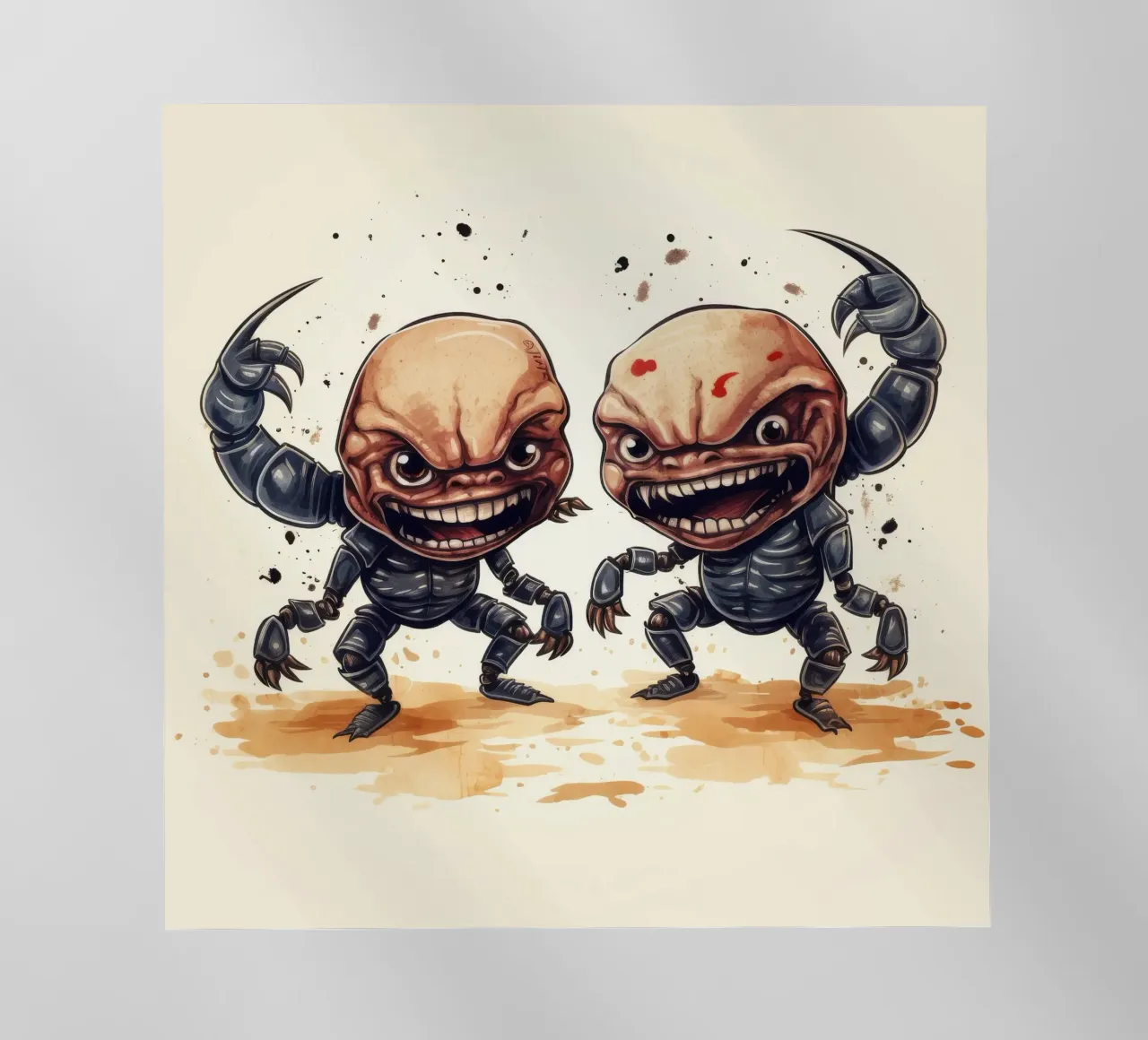 Retro Scorpion Duo pellicola backlit da Funny Animals