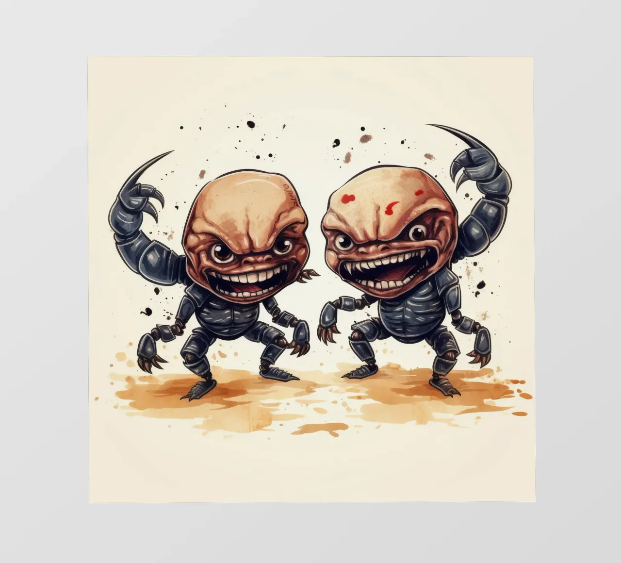 Retro Scorpion Duo pellicola backlit da Funny Animals