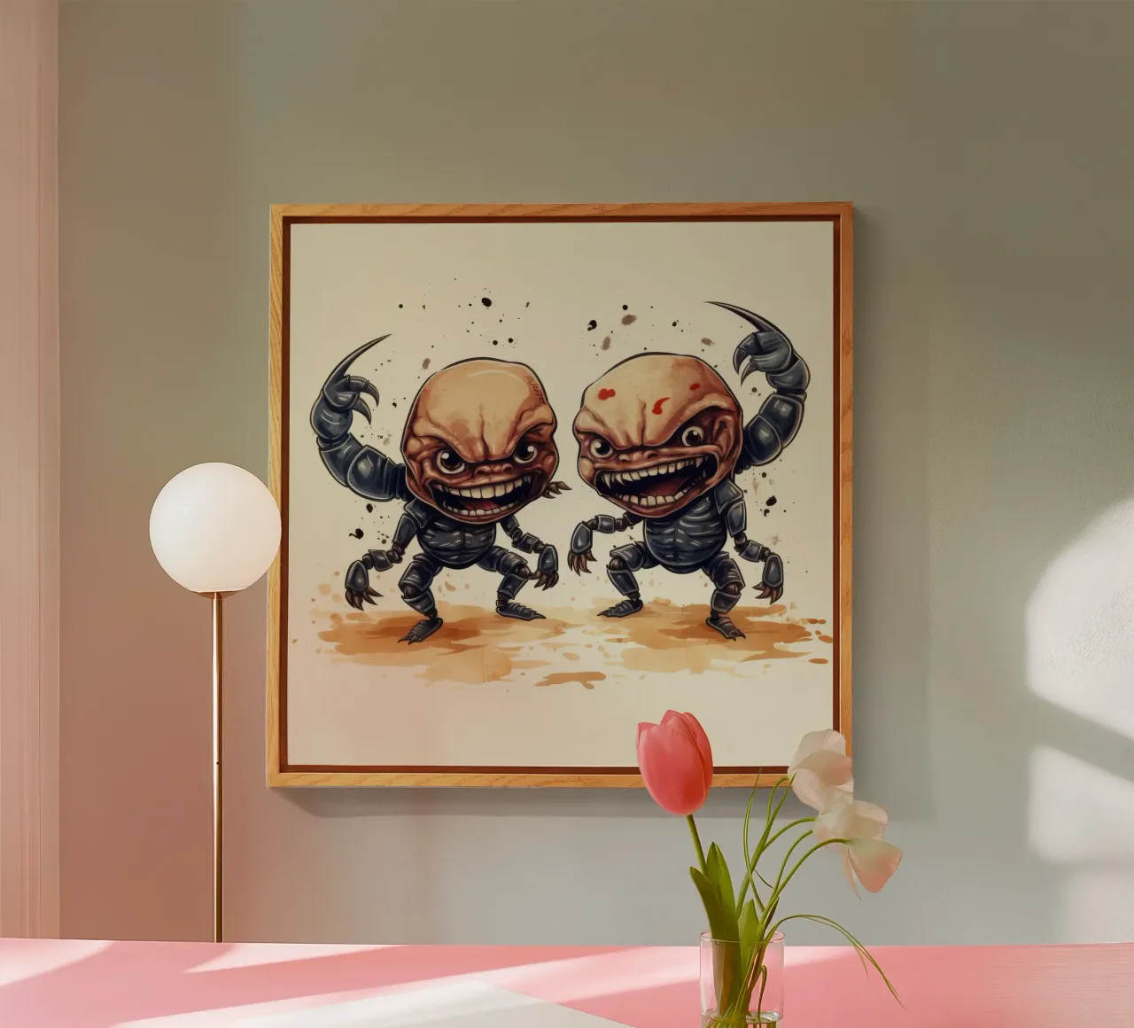 Retro Scorpion Duo plexiglass da Funny Animals