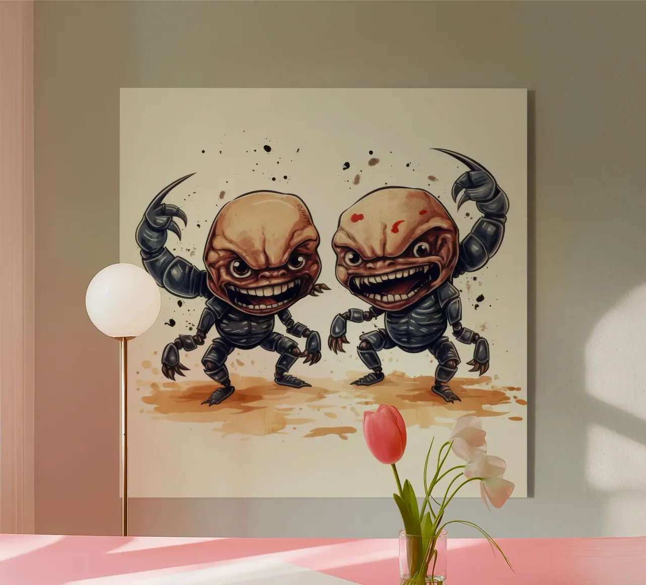 Retro Scorpion Duo plexiglass da Funny Animals