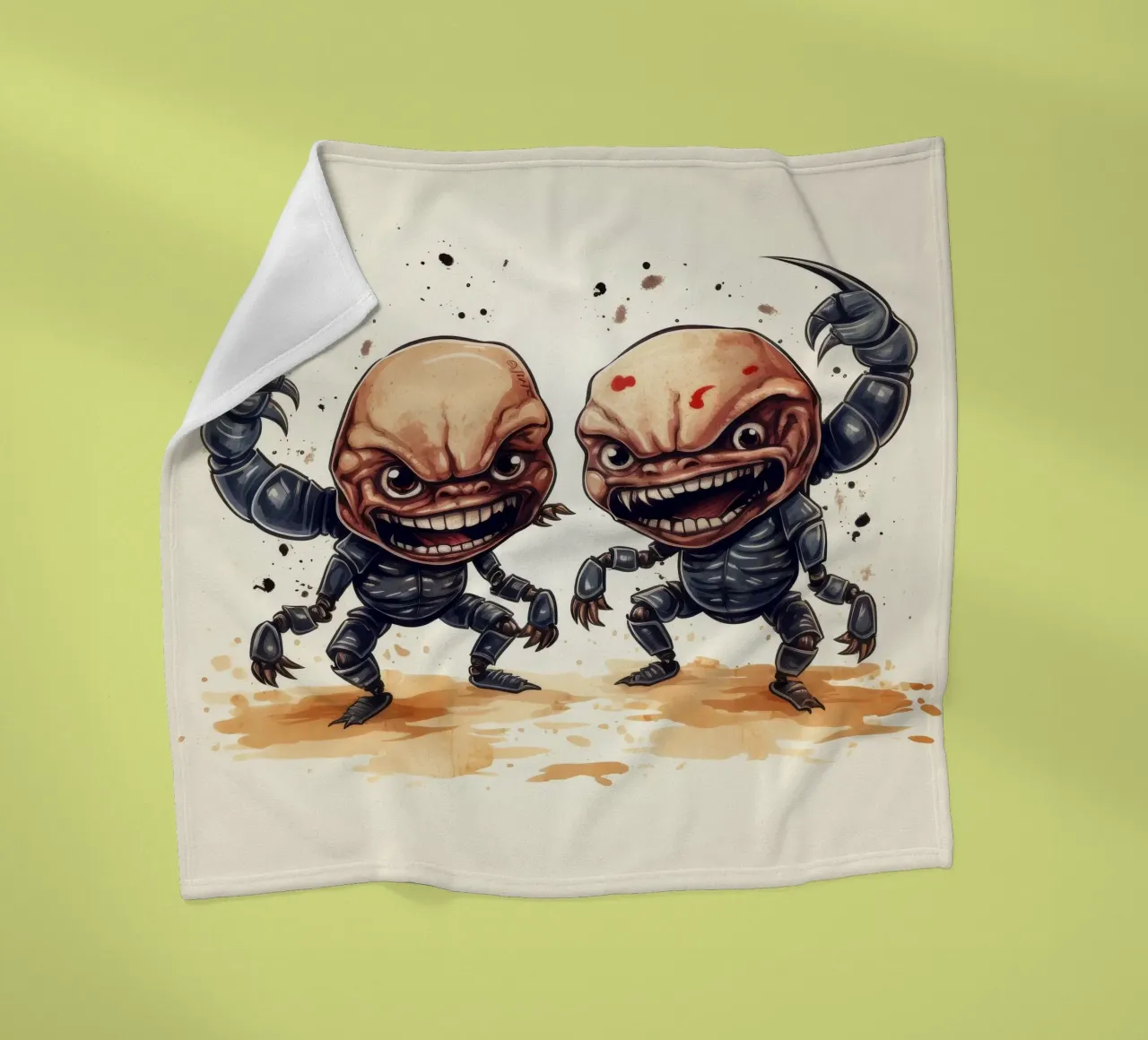 Retro Scorpion Duo coperta in pile da Funny Animals