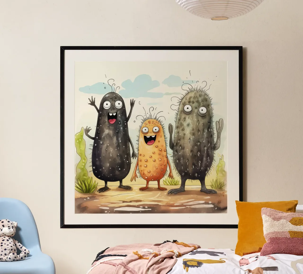 Retro Sea Cucumber Gang poster by Funny Animals