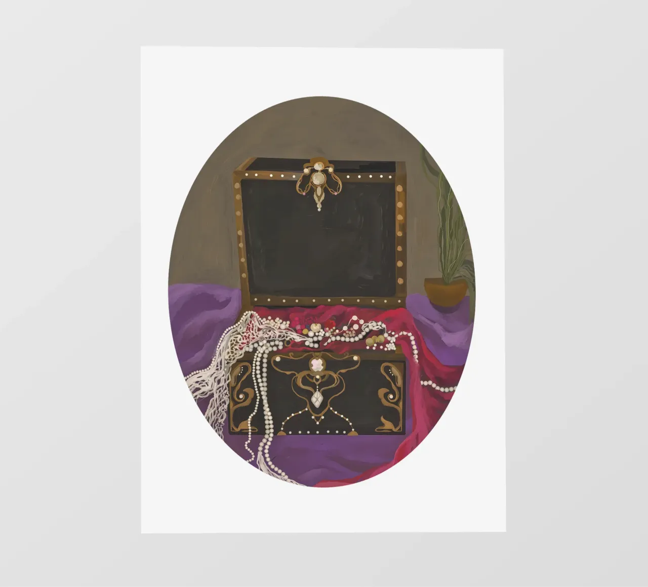 Fantasy gothic jewelleries box telo in pvc da mysteriouscoco