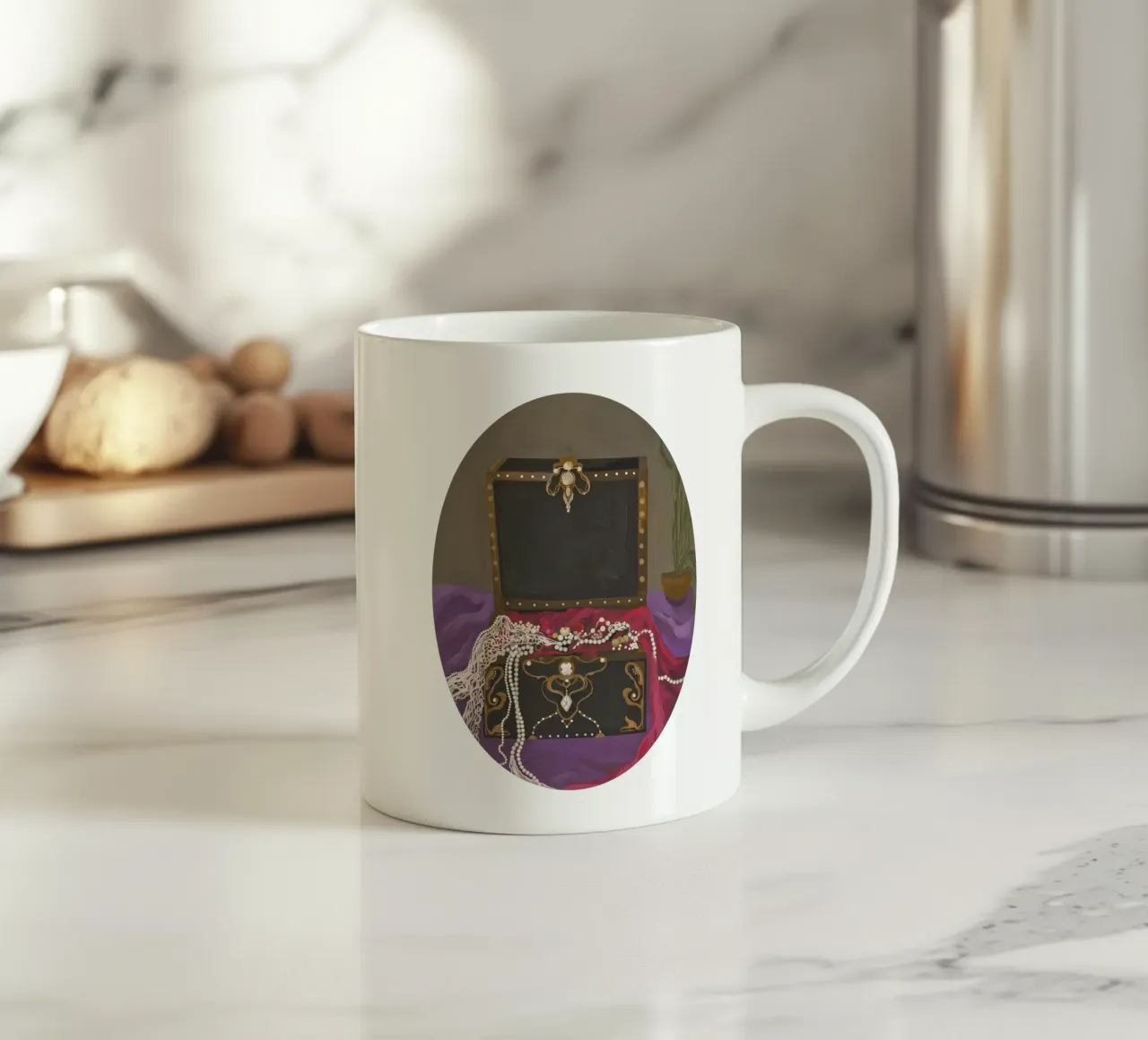 Fantasy gothic jewelleries box tazza in ceramica da mysteriouscoco
