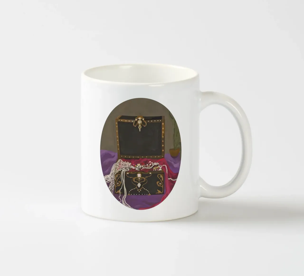 Fantasy gothic jewelleries box tazza in ceramica da mysteriouscoco