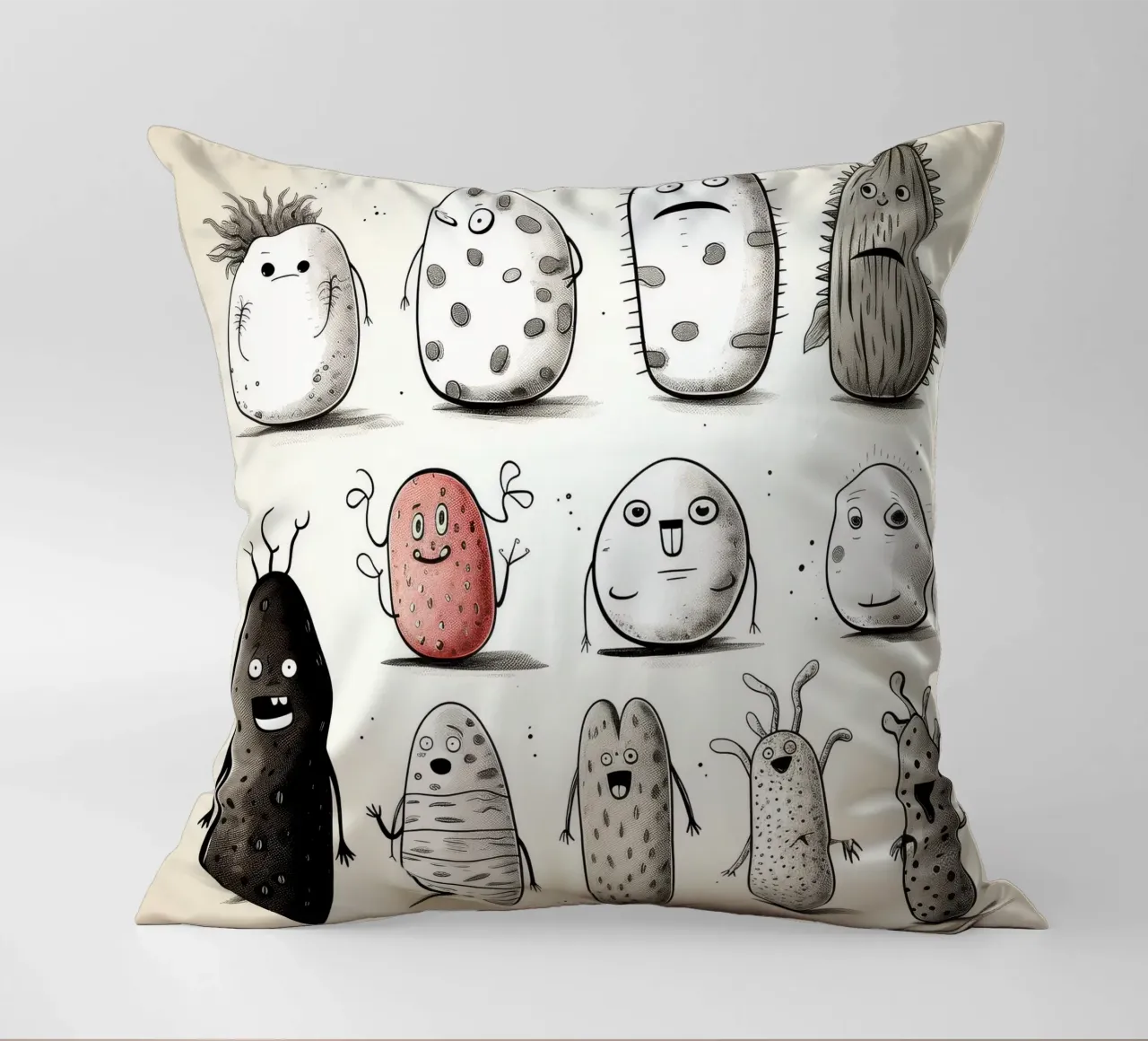 Gang di cetrioli di mare retrò cuscino da Funny Animals