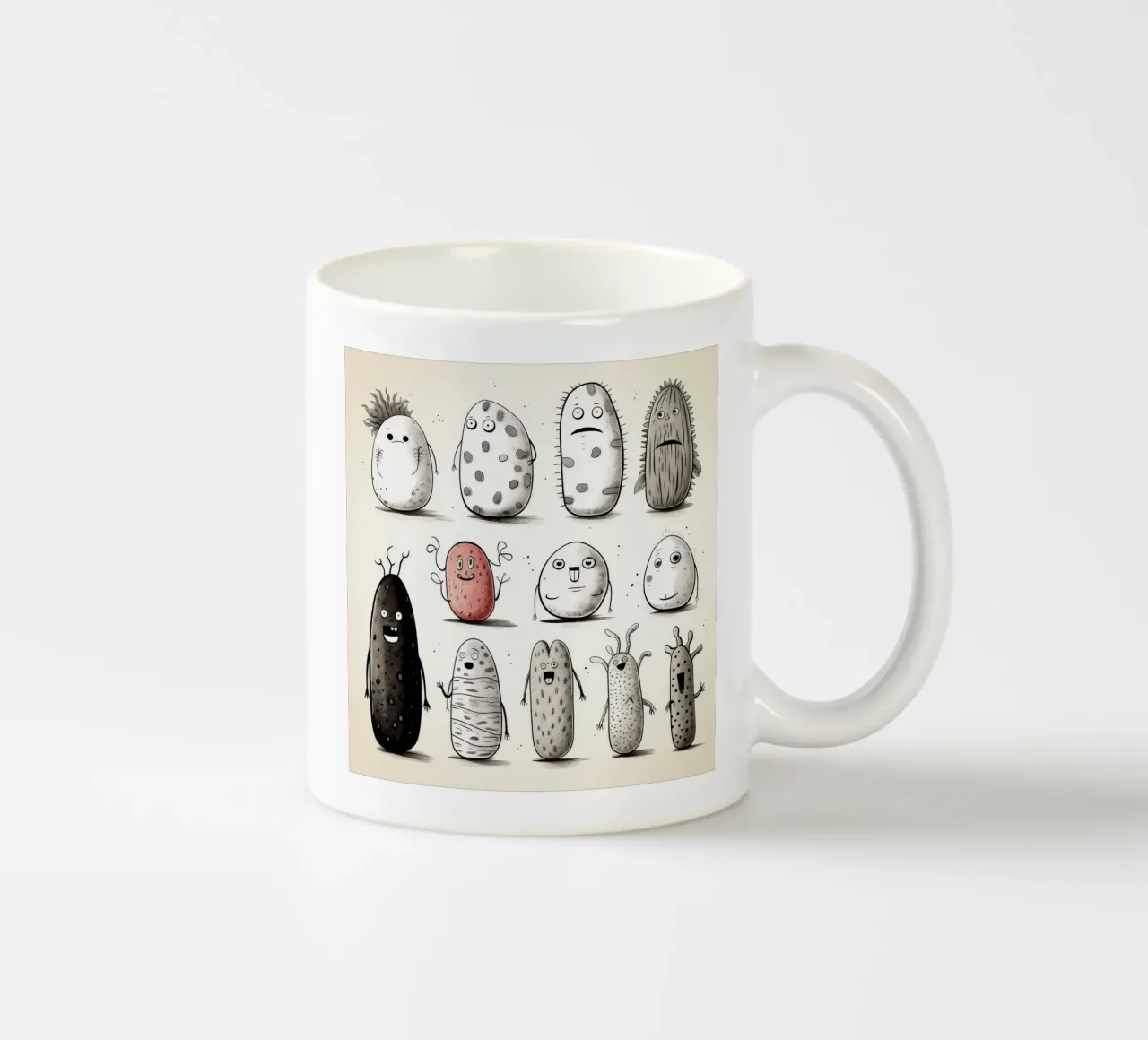 Gang di cetrioli di mare retrò tazza in ceramica da Funny Animals