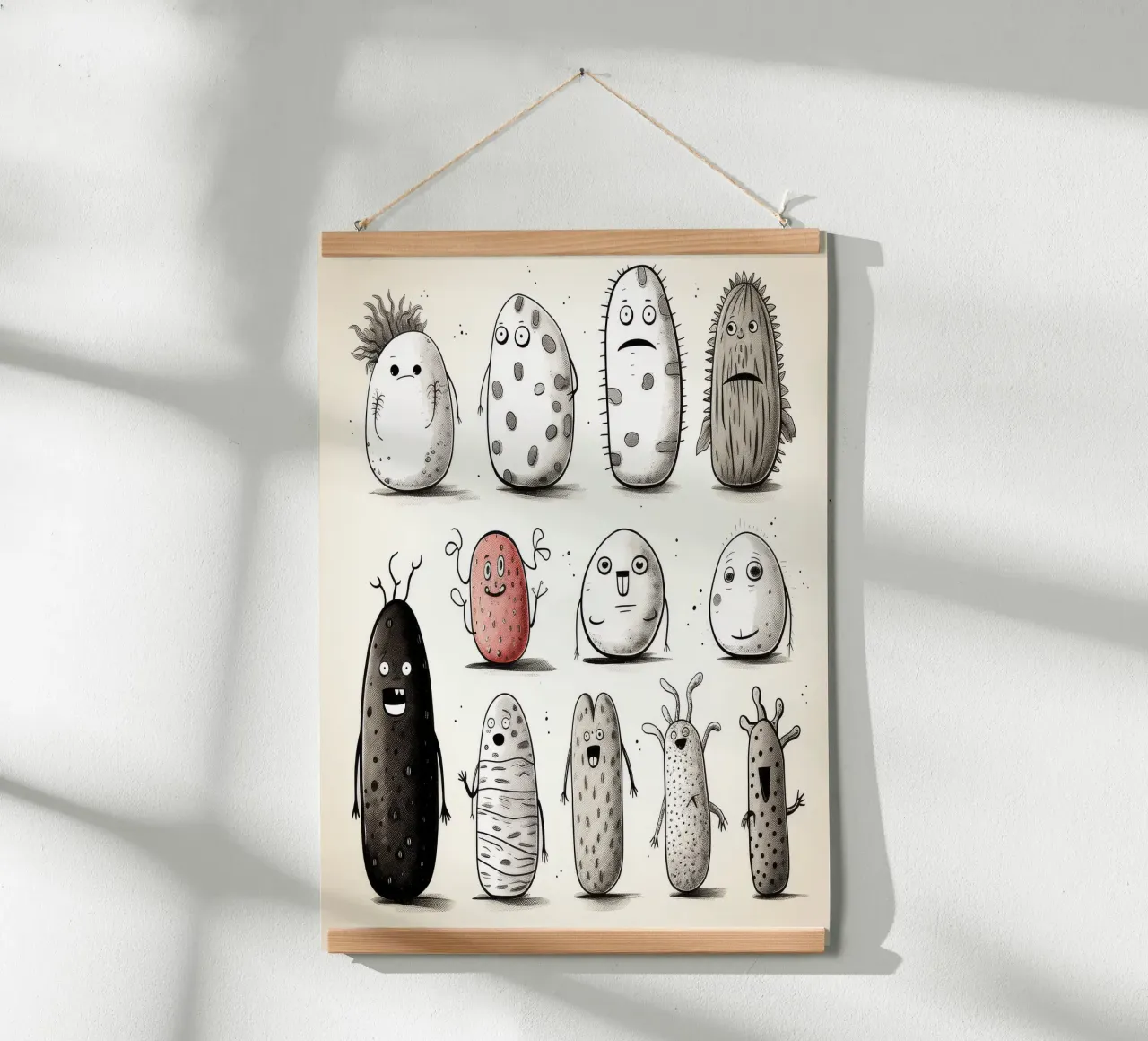 Gang di cetrioli di mare retrò carta hahnemühle da Funny Animals