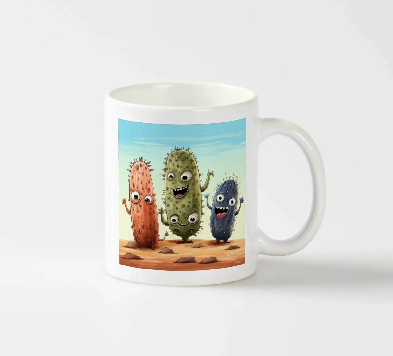 Gang di cetrioli di mare retrò tazza in ceramica da Funny Animals
