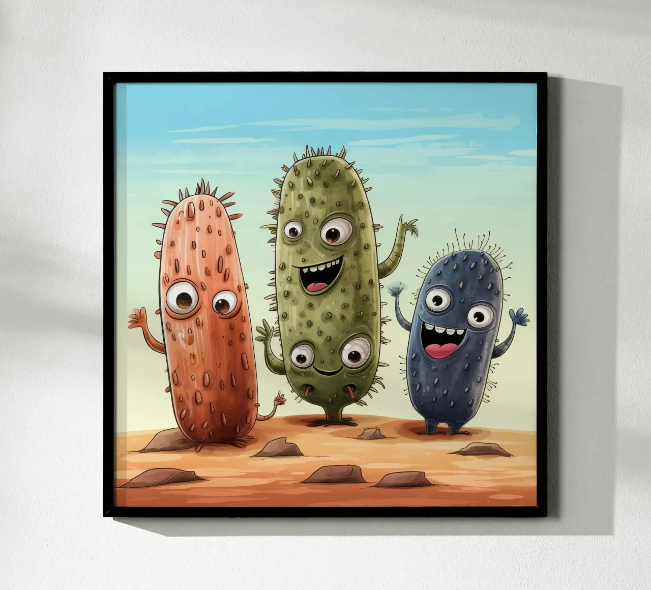 Retro Sea Cucumber Gang poster by Funny Animals